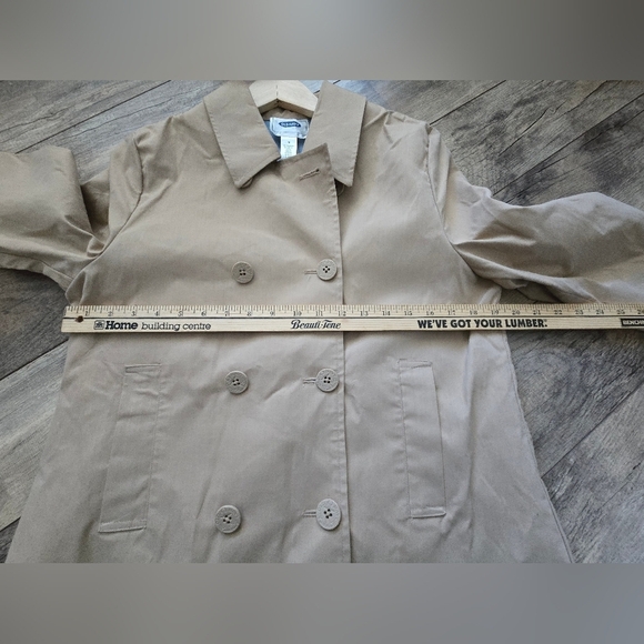 Old Navy Tan Medium Womens Trench Coat, Excellent Condition - Picture 3 of 10